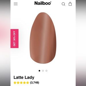 Nail boo “latte lady” dip powder